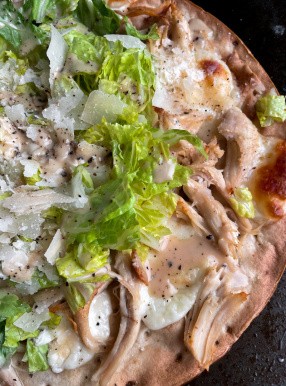 Chicken Caesar Salad Pizza