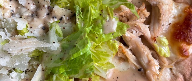 Chicken Caesar Salad Pizza