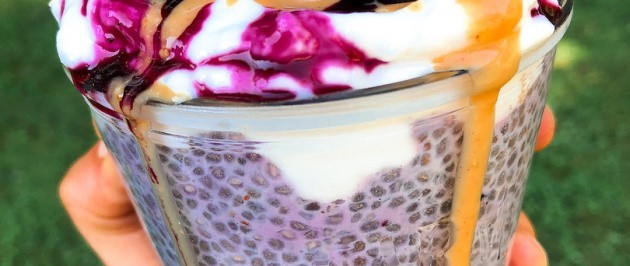 Overnight Vegan Blueberry Chia Pudding