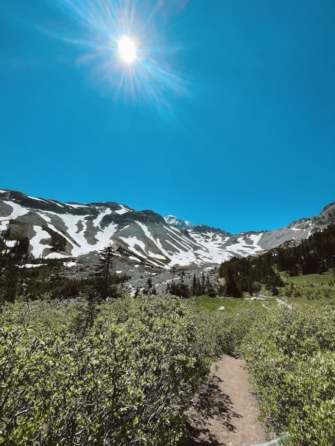 glacier basin hiking