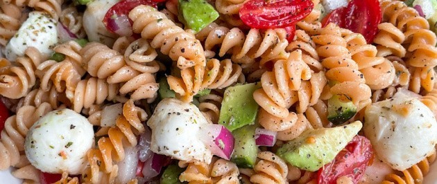 Easiest Healthy Pasta Salad (gluten free)