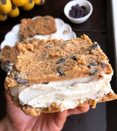 Vegan Cookie Dough Ice Cream Sandwiches