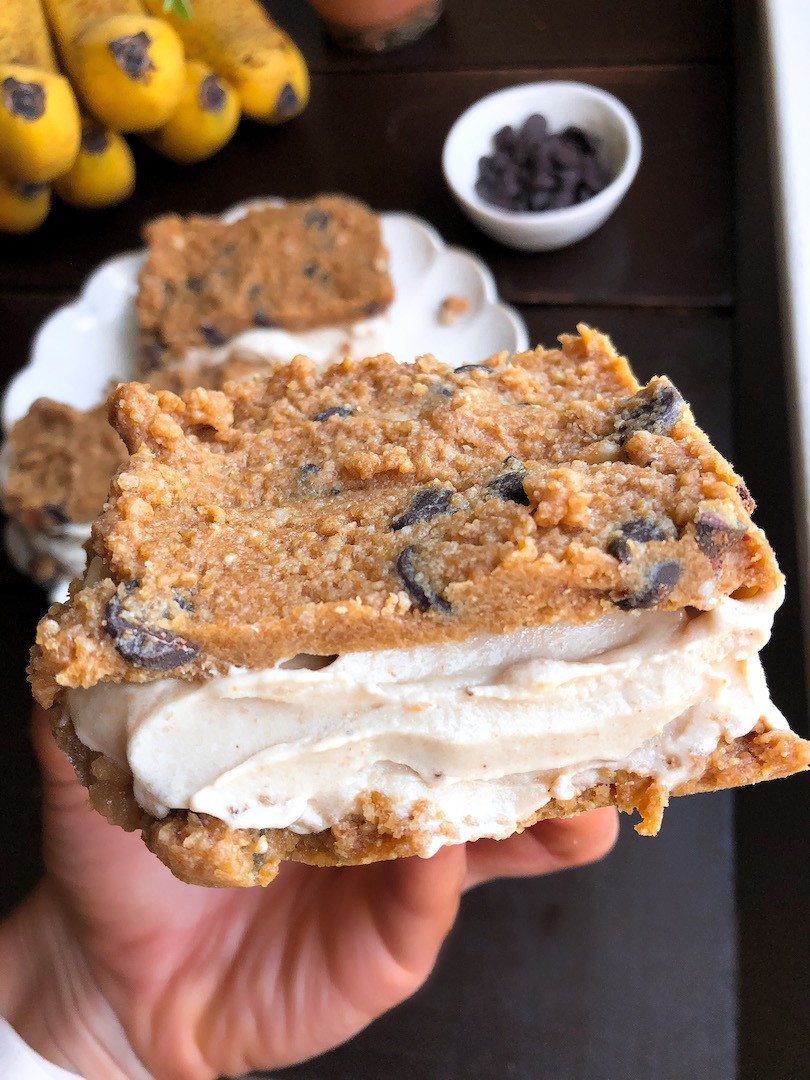Vegan Cookie Dough Ice Cream Sandwiches