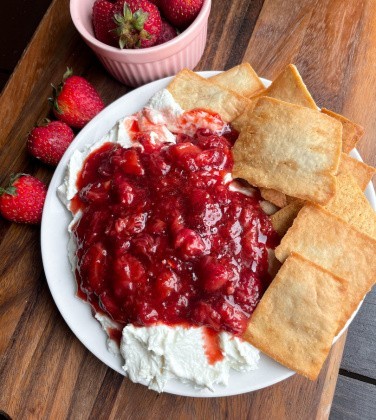 Strawberry Balsamic Whipped Feta