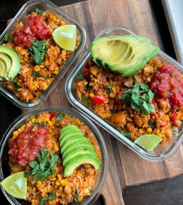 Instant Pot Vegan Burrito Bowls (gluten free, plant based)