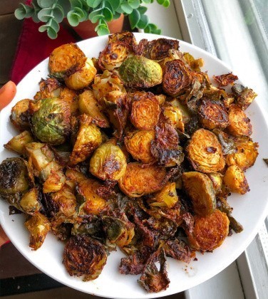 Buffalo Brussels Sprouts (paleo, vegan)