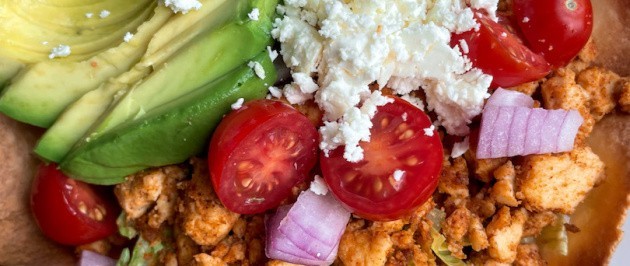 Air Fryer Taco Bowl (vegan, gluten free)