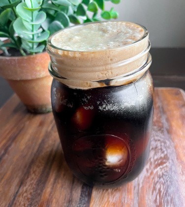 Pumpkin Cream Cold Brew (dairy free, vegan, healthy, protein packed)