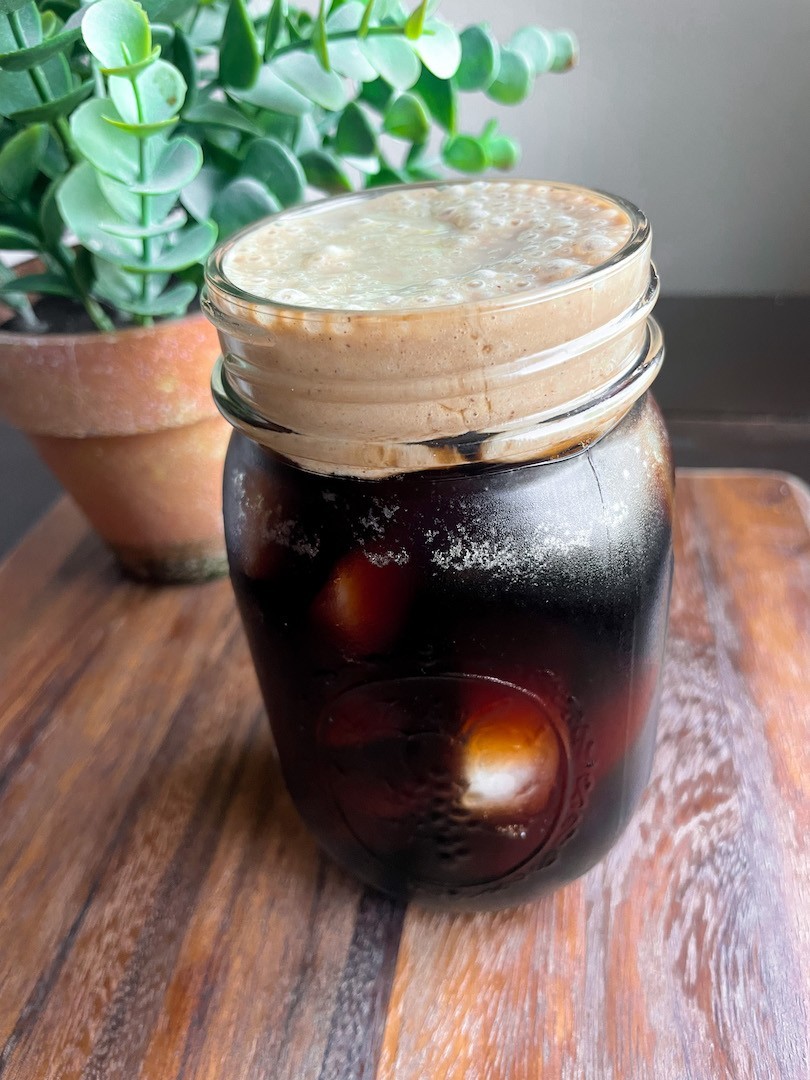 Pumpkin Cream Cold Brew (dairy free, vegan, healthy, protein packed)