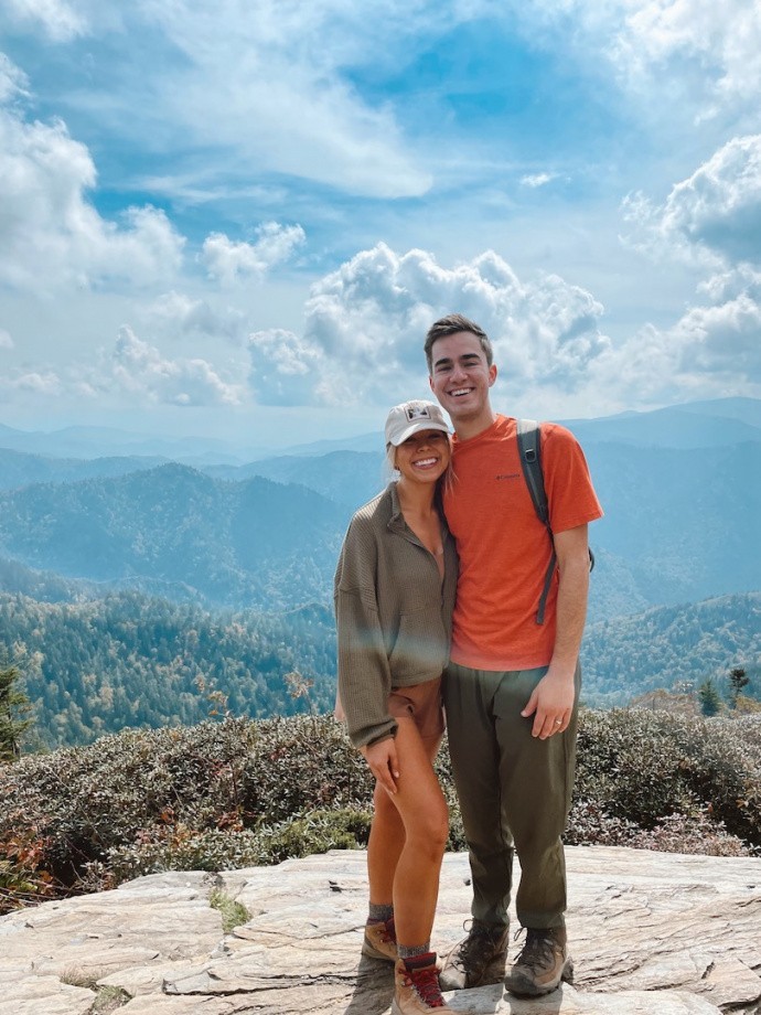 hiking couple