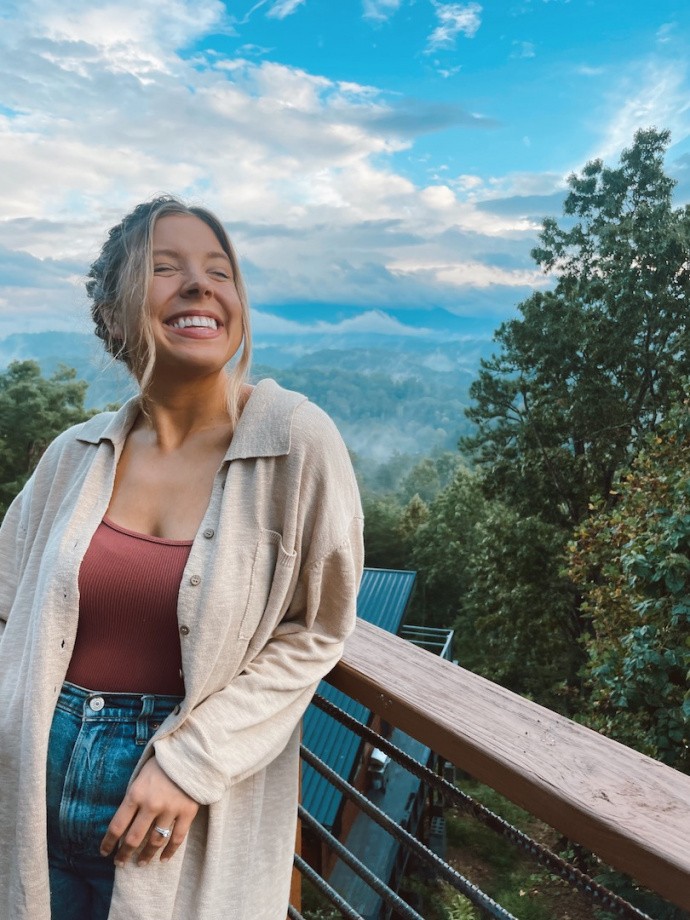 picture in front of mountains