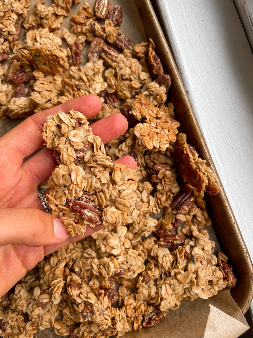 Maple Pecan Protein Granola