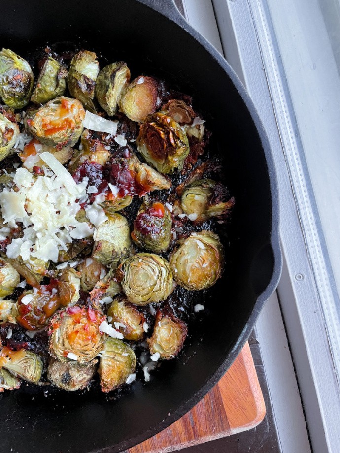Hot Honey Brussels Sprouts
