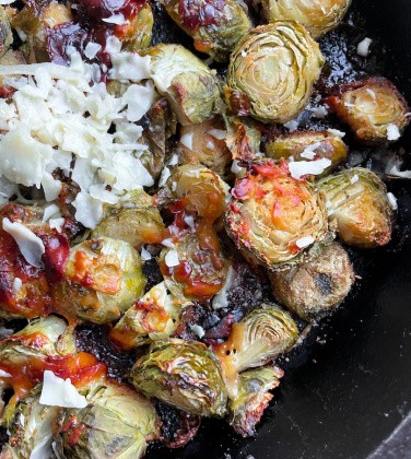 Hot Honey Brussels Sprouts