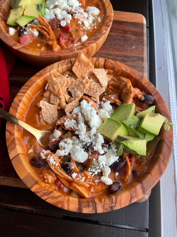 Chicken Enchilada Soup (healthy meal prep)