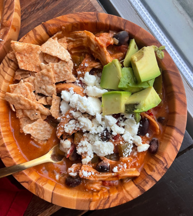 Chicken Enchilada Soup (healthy meal prep)