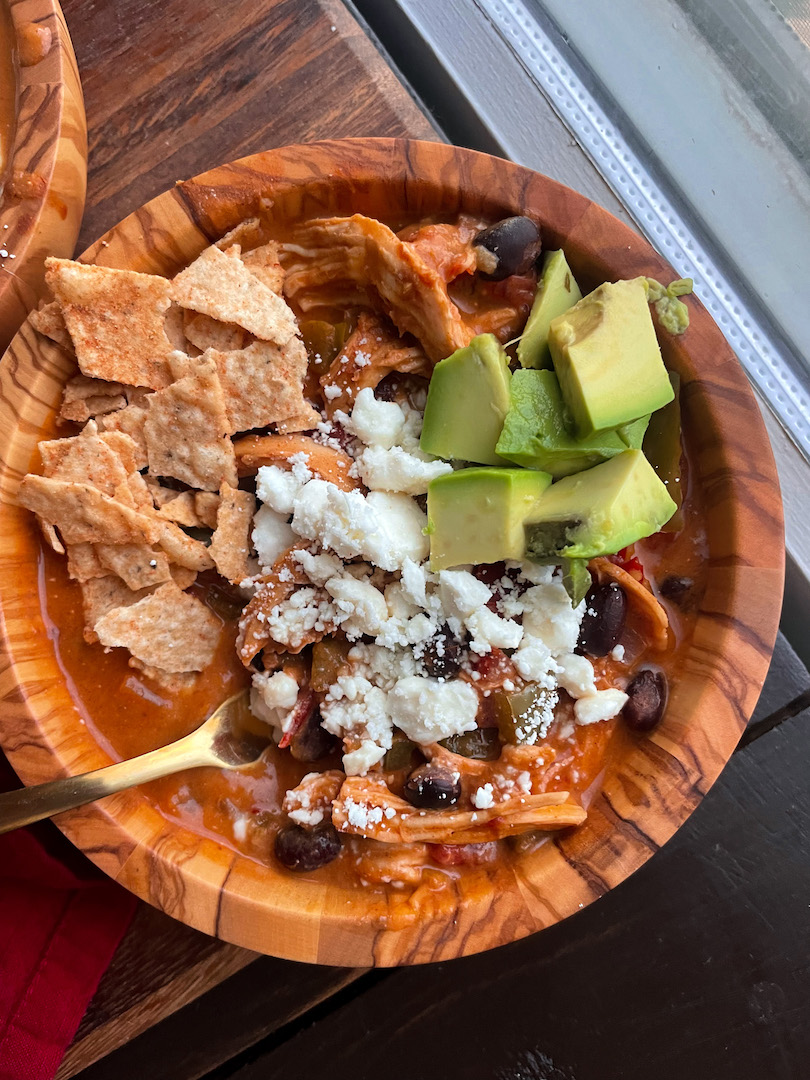 Chicken Enchilada Soup (healthy meal prep)