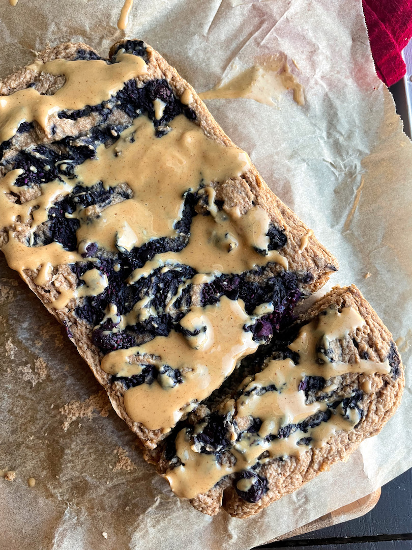 Vegan & Gluten Free PB&J oat loaf