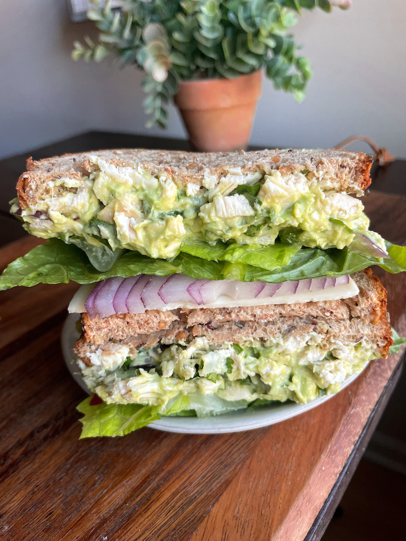 15 minute chicken avocado salad