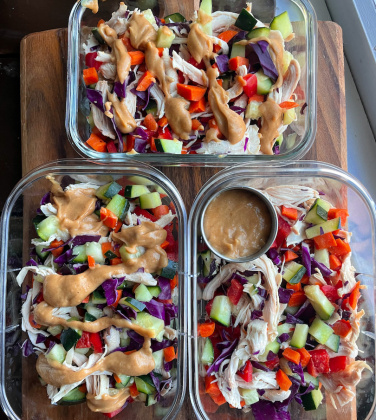 Meal Prep Thai Chicken Salads