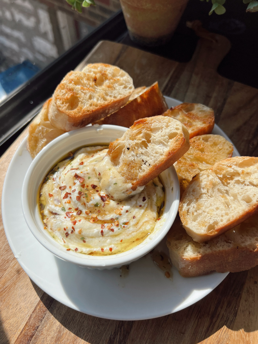 Hot Honey Whipped Ricotta - Choosing Balance