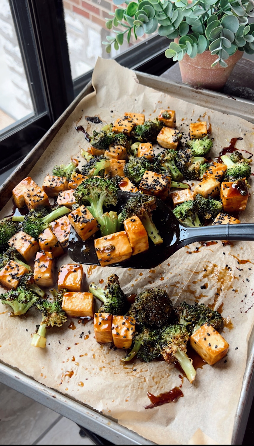 Tofu Teriyaki Sheet Pan Meal - Choosing Balance
