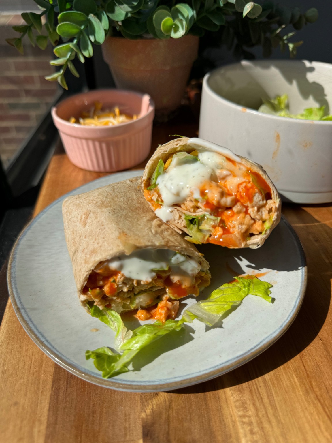 Buffalo Chicken Wraps - Choosing Balance